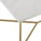 Luxe 42" Faux White Marble & Gold Y Leg Modern Glam Coffee Table